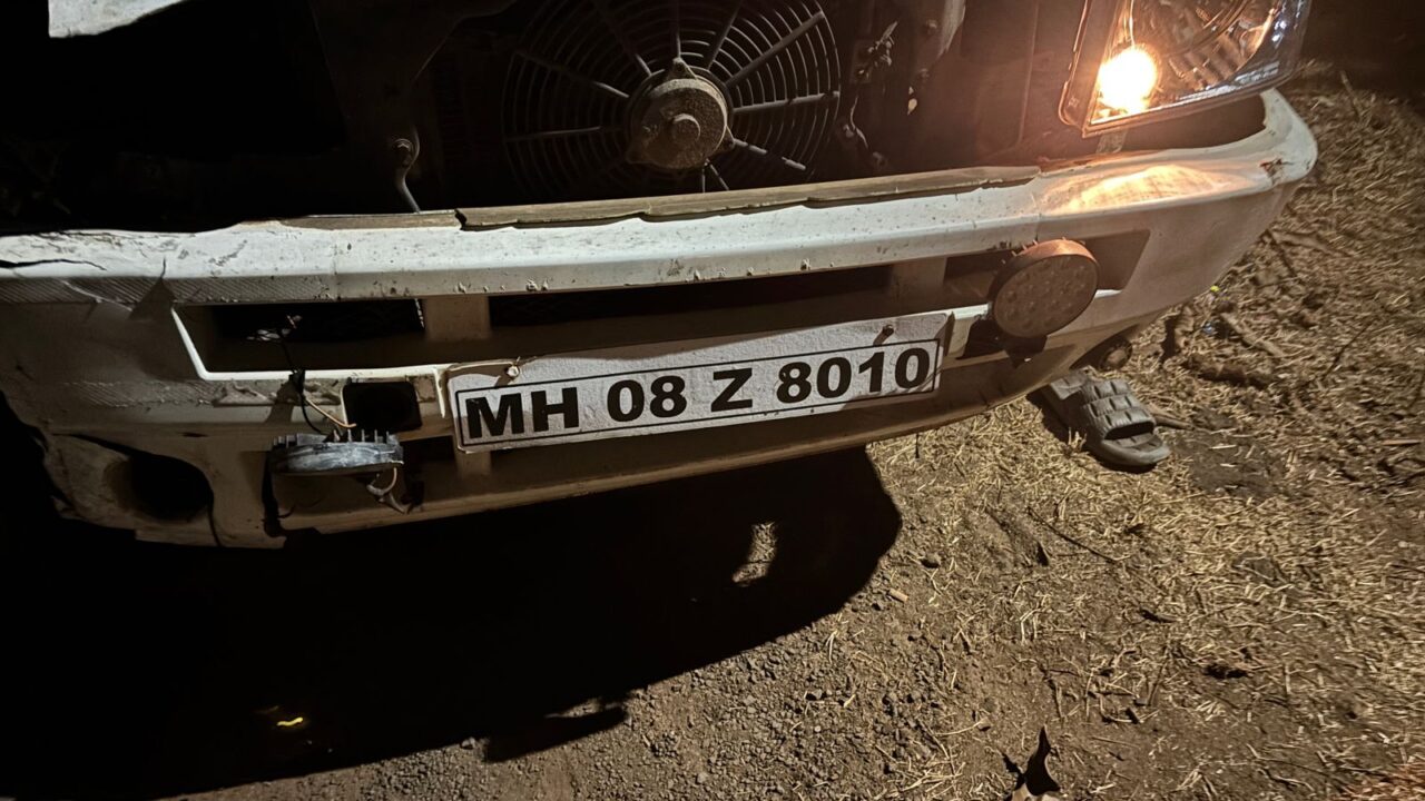 कुंभारमाठला भीषण अपघात ; मोटरसायकलस्वार जागीच ठार