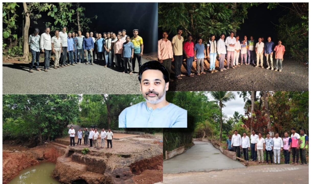 आ. निलेश राणे यांच्या माध्यमातून दत्ता सामंतांकडून  चिंदर गावात विकासकामांचा झंझावात 