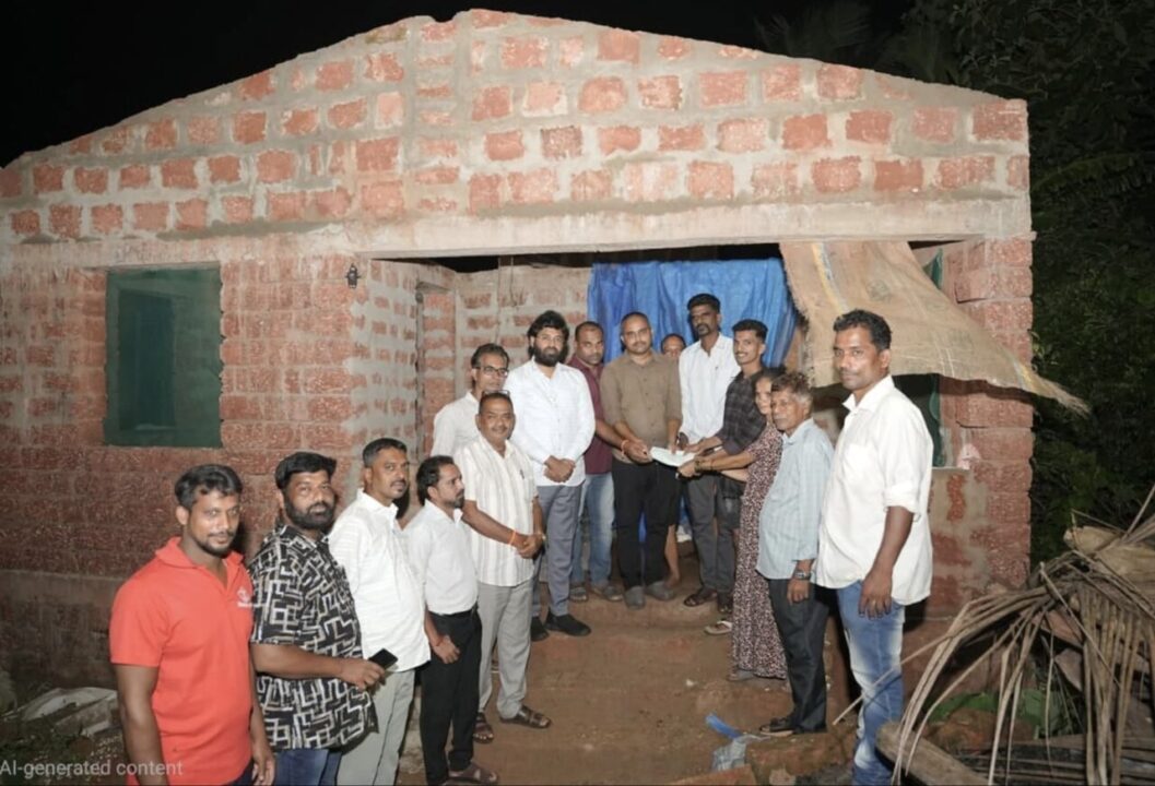 भाजप युवा नेते विशाल परबांचं दातृत्व : वादळी वाऱ्यात नुकसान झालेल्या माजी बूथअध्यक्षांना आर्थिक मदत