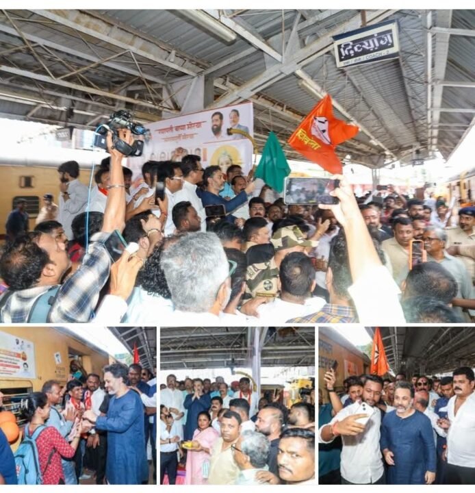 गणेशभक्तांसाठी ‘शिवसेना एक्सप्रेस’ कोकणच्या दिशेने रवाना!